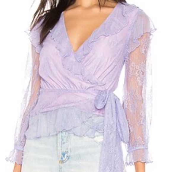 MAJORELLE Tops - Majorelle Mary lilac lace top